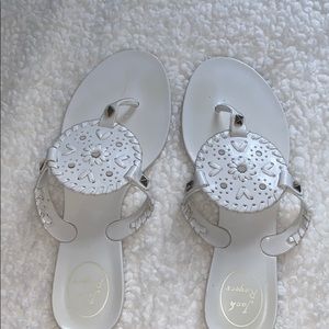 White Jack Rogers Sandals